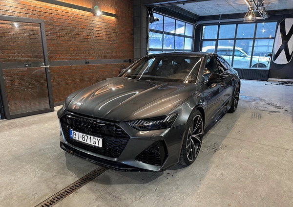 Audi RS7 cena 419000 przebieg: 52900, rok produkcji 2020 z Białystok małe 67